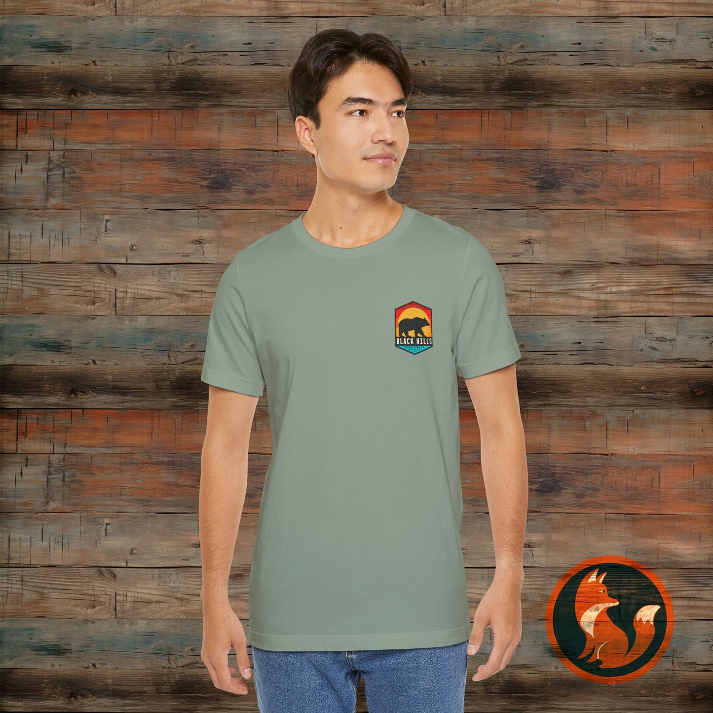Black Hills Bear Short Sleeve Tee | Adventure Shirt, Nature Lover Gift, Hiking Apparel, Travel Tee, Outdoor Enthusiast Wear