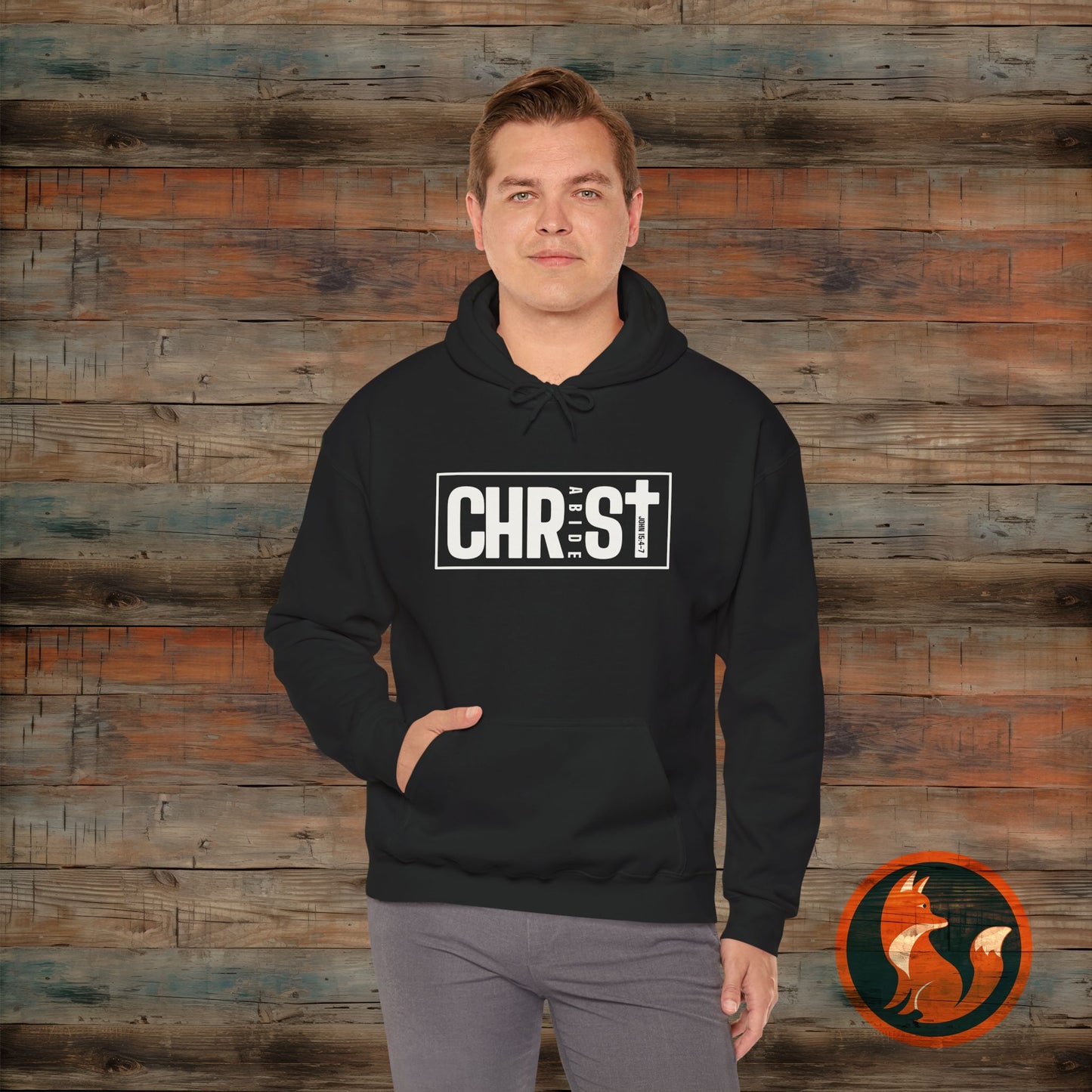 Faith-Inspired Hoodie with Christ Design | Cozy Christian Apparel, Unisex Sweatshirt, Casual Wear, Gift for Believers, Church Events