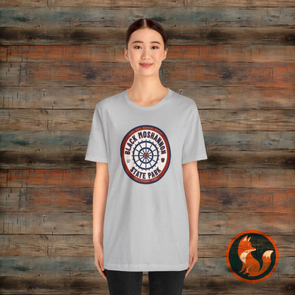 Black Moshannon State Park Tee, Unisex Nature Shirt, Outdoor Adventure Top, Camping Gift, Summer Travel Apparel