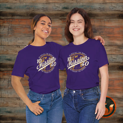 Inspirational Mission Tee, Faith-Based Shirt, Unisex Graphic T-Shirt, Christian Apparel, Gift for Believers, Church Events