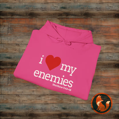 I love My Enemies Hoodie - Unisex Heavy Blend Sweatshirt, Christian Apparel, Gift for Faith Lovers, Inspirational Clothing, Cozy [...]