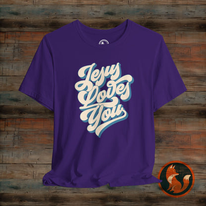 Jesus Loves You Unisex Tee, Inspirational T-Shirt, Faith-Based Apparel, Gift for Christians, Casual Everyday Wear
