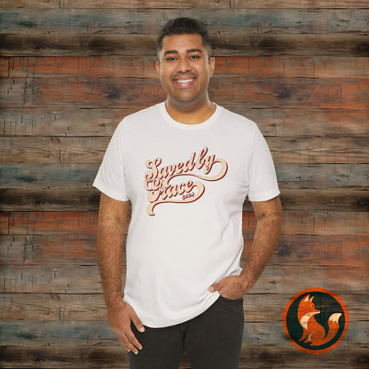 Saved by Grace Unisex Tee, Casual Faith Shirt, Inspirational T-shirt, Christian Apparel, Gift for Believers