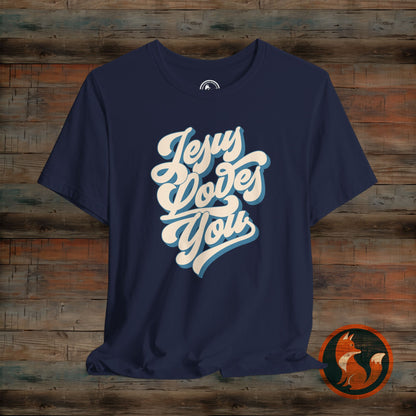 Jesus Loves You Unisex Tee, Inspirational T-Shirt, Faith-Based Apparel, Gift for Christians, Casual Everyday Wear