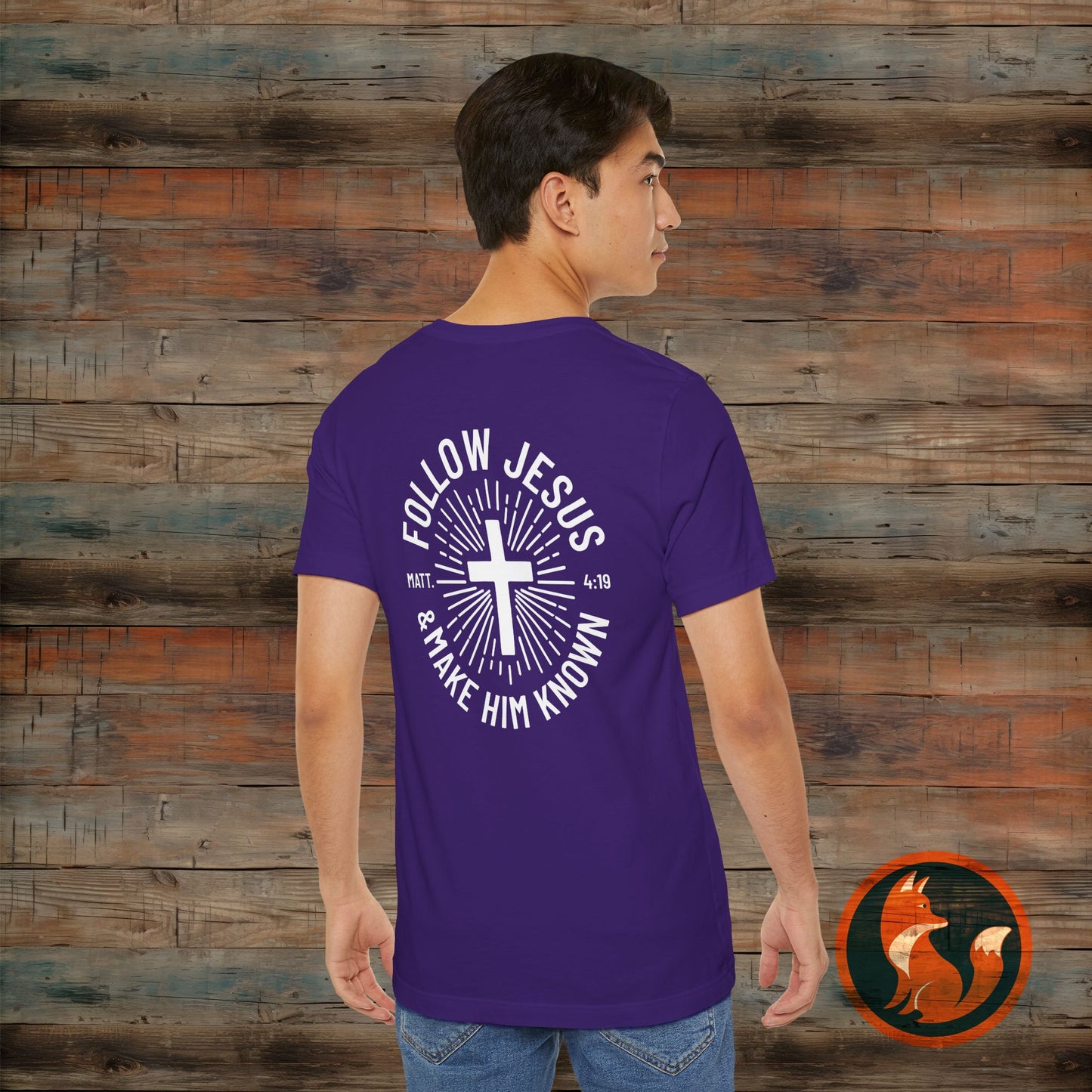 Faith-Inspired Unisex Tee - Follow Jesus Design, Christian Apparel, Inspirational Shirt, Gift for Believers, Religious Tee