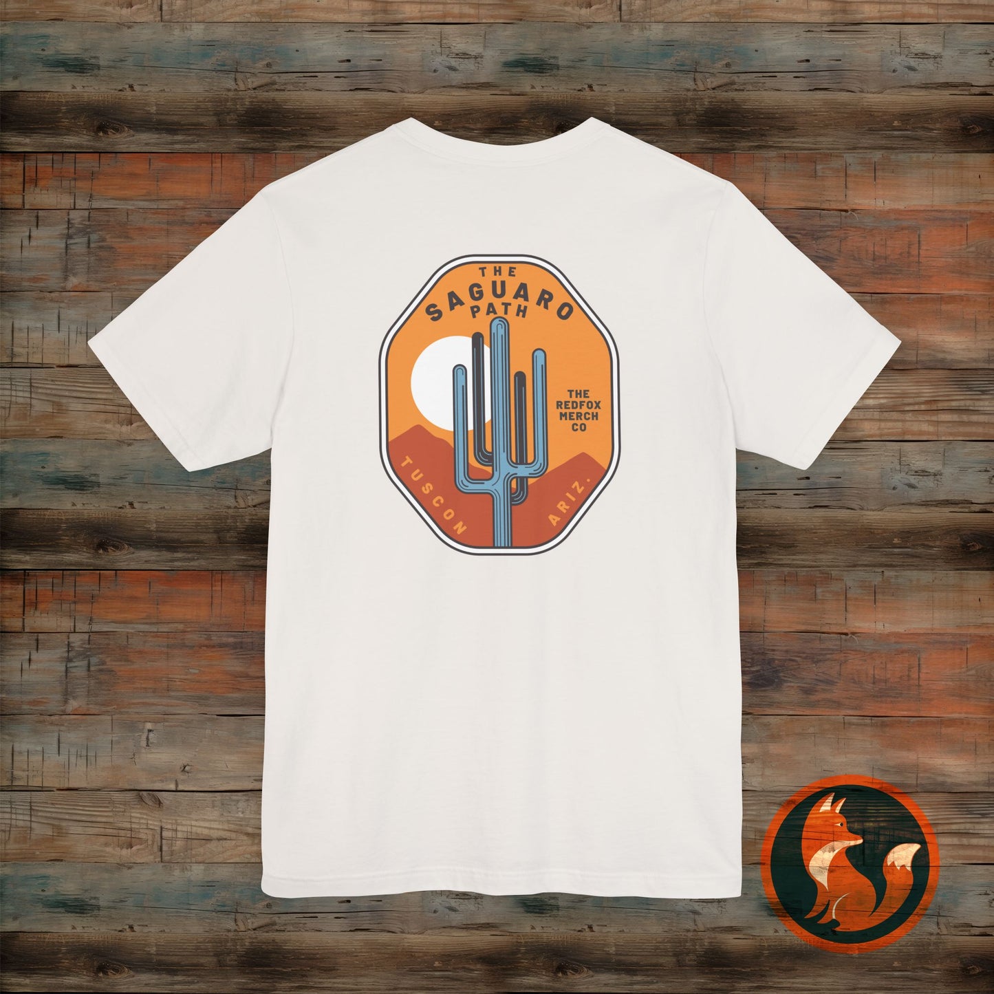 Saguaro Sunset Tee, Unisex Graphic Tee, Desert Vibes Shirt, Travel Souvenir T-Shirt, Outdoor Adventure Wear, Casual Summer Apparel