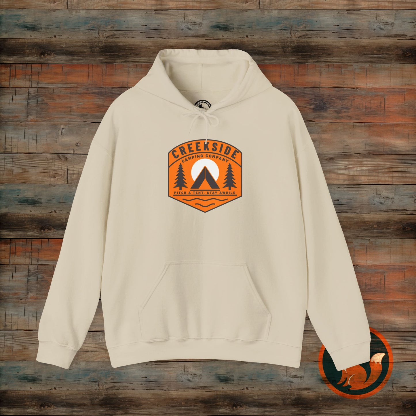Creekside Retreat Unisex Hoodie, Camping Sweatshirt, Outdoor Adventure Apparel, Cozy Gift for Nature Lovers, Hiking Hooded Sweatshirt