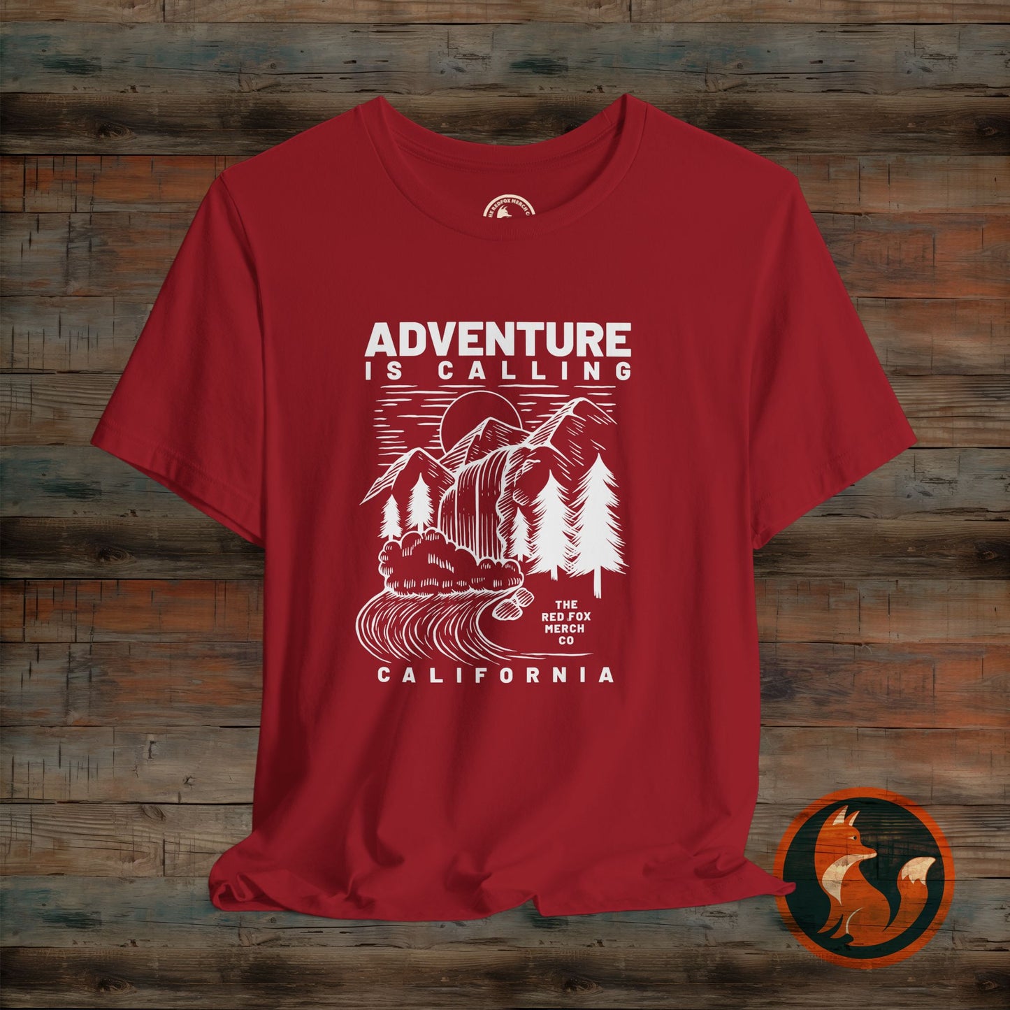 Adventure Is Calling Unisex Tee | Perfect for Outdoor Lovers, Camping, Hiking, Travel, Gifts