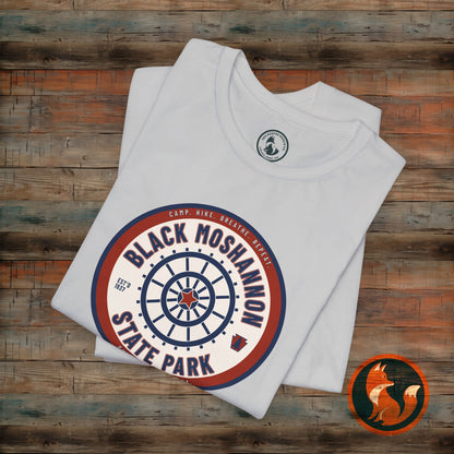 Black Moshannon State Park Tee, Unisex Nature Shirt, Outdoor Adventure Top, Camping Gift, Summer Travel Apparel