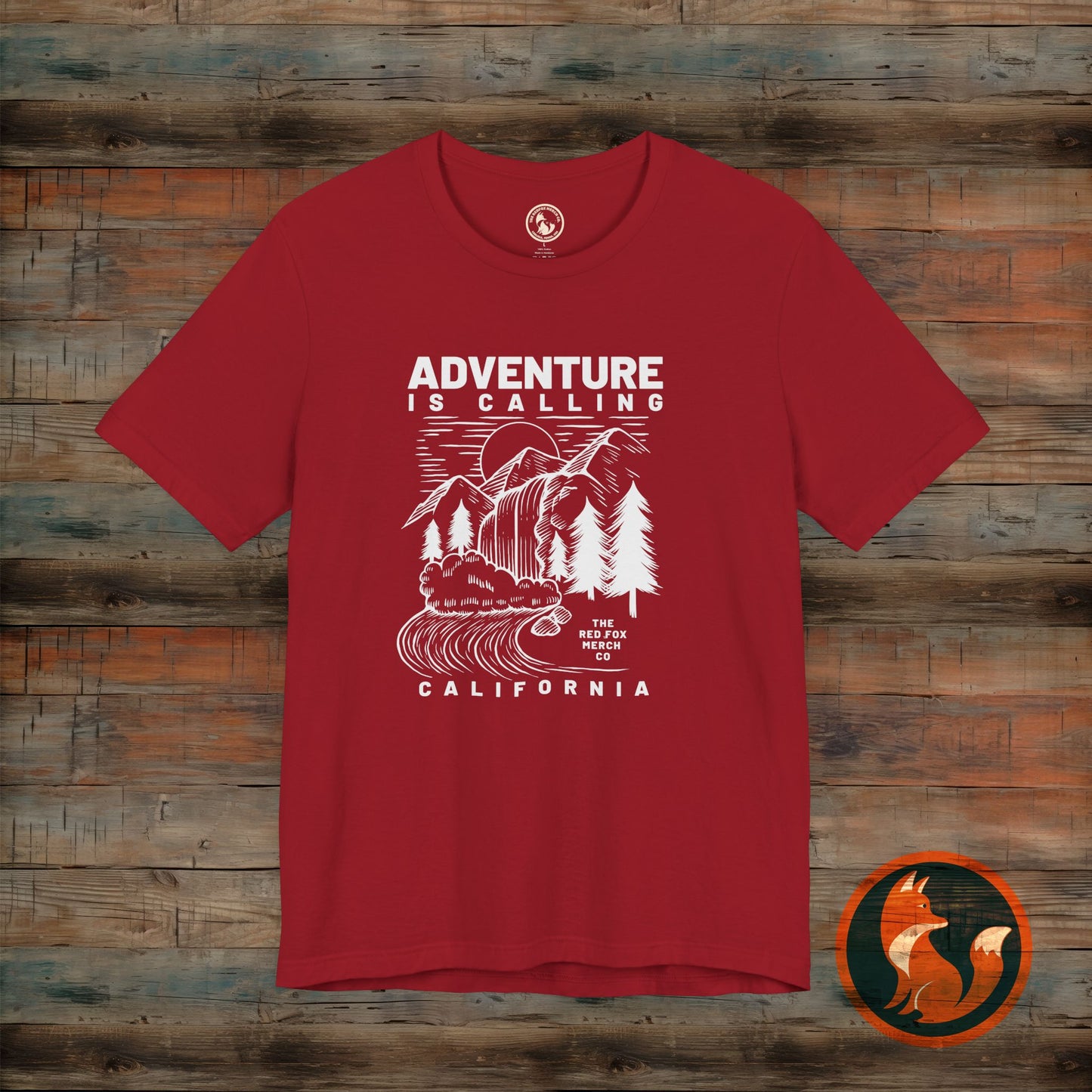 Adventure Is Calling Unisex Tee | Perfect for Outdoor Lovers, Camping, Hiking, Travel, Gifts