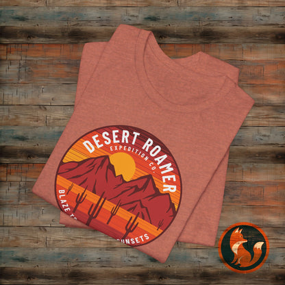 Desert Roamer Tee - Unisex Jersey Short Sleeve Shirt, Hiking Gift, Adventure Apparel, Travel T-Shirt, Outdoorsy Style