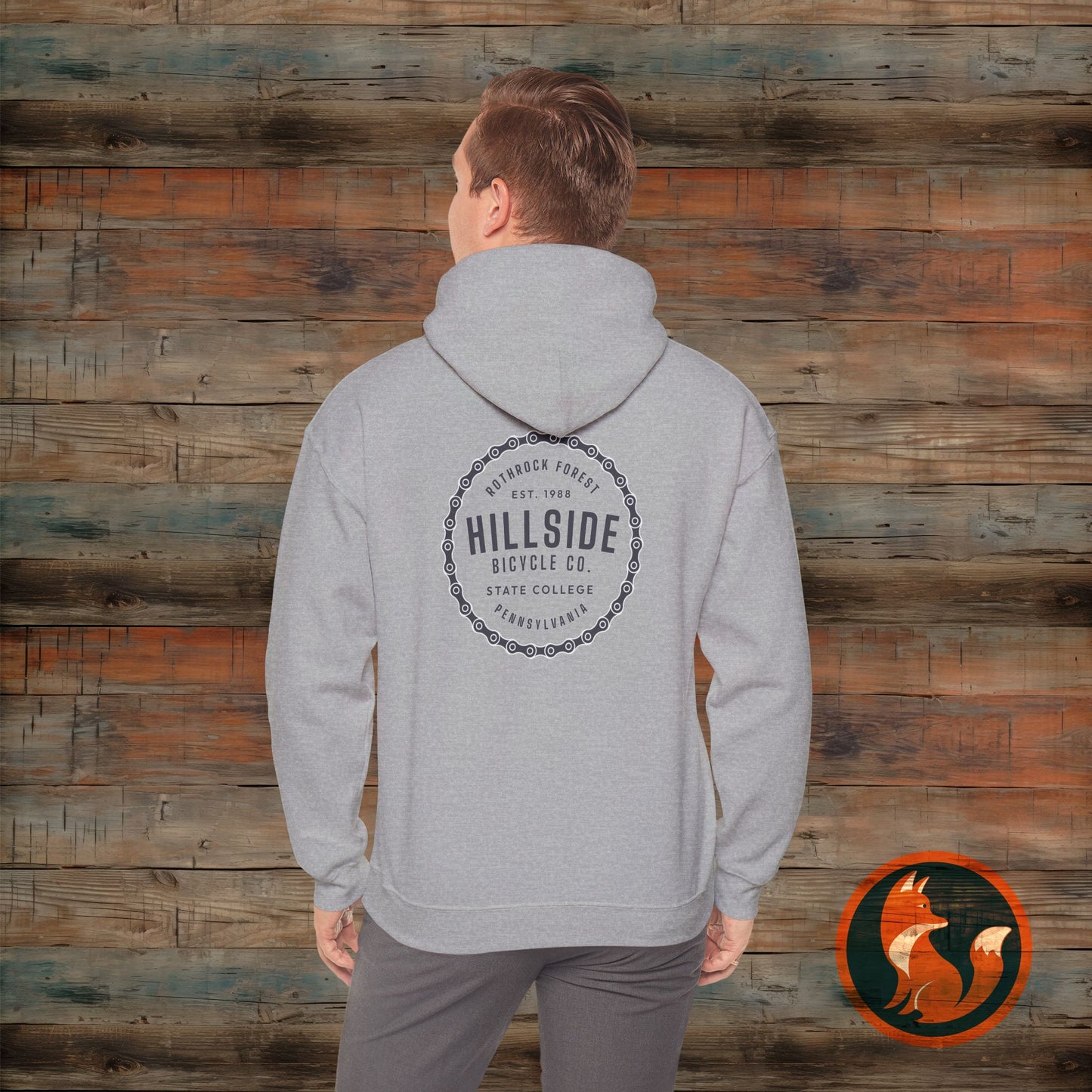 Hooded Sweatshirt with Hillside Bicycle Co. Design | Cozy Unisex Apparel, Perfect Gift for Cyclists, Casual Wear for All Seasons, [...]