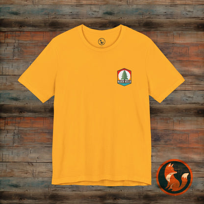 Black Hills Adventure Unisex Tee – Nature Lover's Shirt, Outdoor Exploration, Summer Vibes, Hiking Apparel, Gift for Nature Enthusiasts