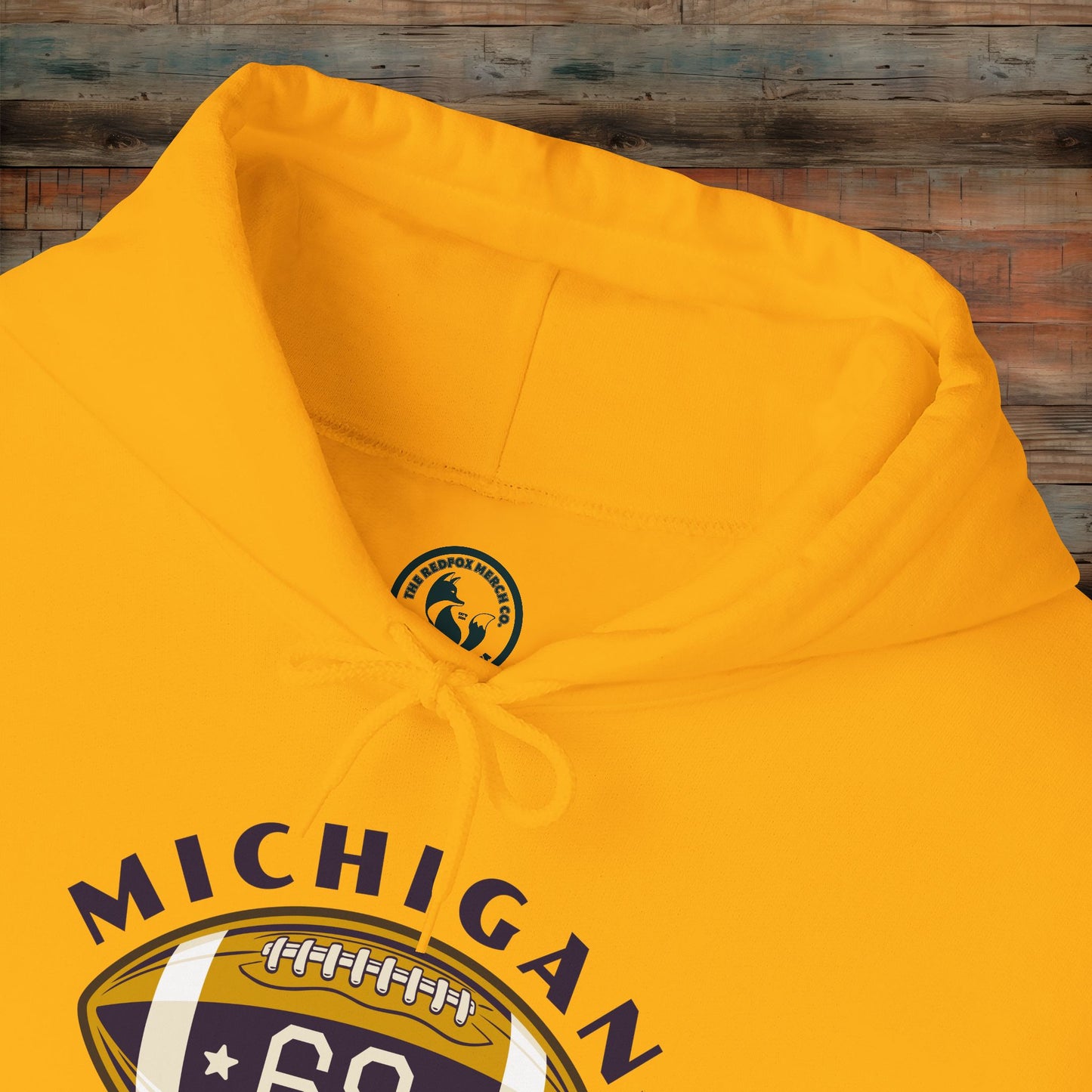 Michigan Arrows Football Hooded Sweatshirt, Unisex Hoodie, Sportswear, Athletic Gift, Casual Wear, Team Spirit Apparel