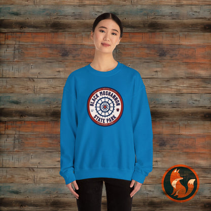 Unisex Heavy Blend™ Crewneck Sweatshirt - Vintage Black Moshanon State Park Design, Outdoor Adventure Wear, Perfect Gift for Nature [...]