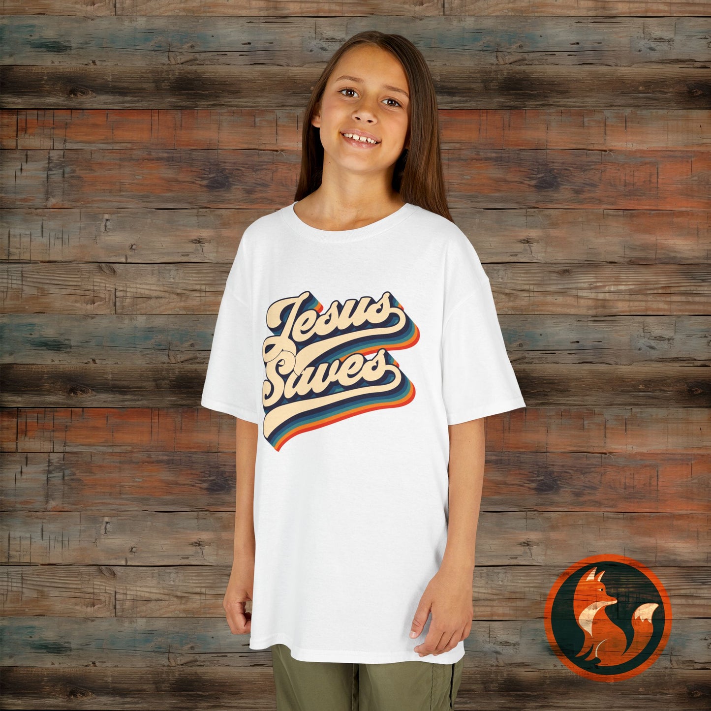 Kids Jesus Saves Tee, Cute Christian Tee, Church T-Shirt, Kids Casual Wear, Faith-Based Apparel