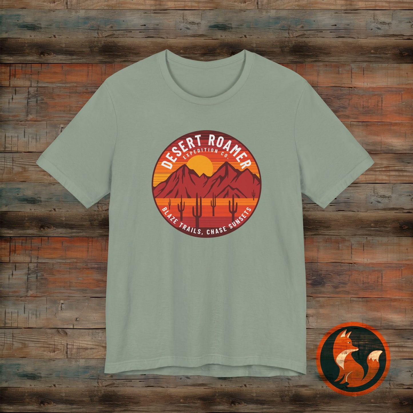 Desert Roamer Tee - Unisex Jersey Short Sleeve Shirt, Hiking Gift, Adventure Apparel, Travel T-Shirt, Outdoorsy Style