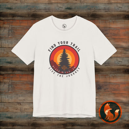 Unisex Adventure T-Shirt - Find Your Trail, Live the Journey, Outdoor Tee, Hiking Gift, Nature Lover Apparel