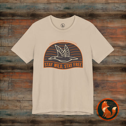 Stay Wild Unisex Short Sleeve Tee, Adventure Shirt, Nature Tee, Outdoorsy Apparel, Gift for Nature Lovers