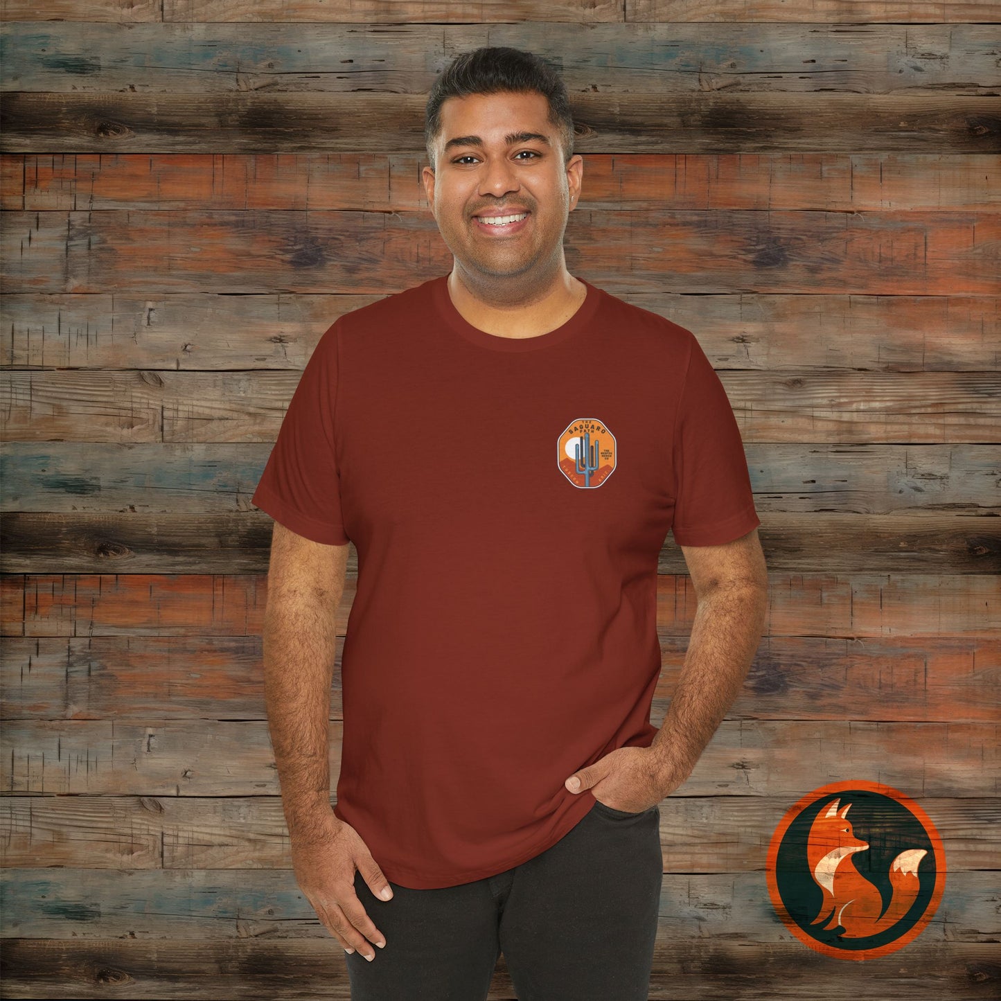 Saguaro Sunset Tee, Unisex Graphic Tee, Desert Vibes Shirt, Travel Souvenir T-Shirt, Outdoor Adventure Wear, Casual Summer Apparel
