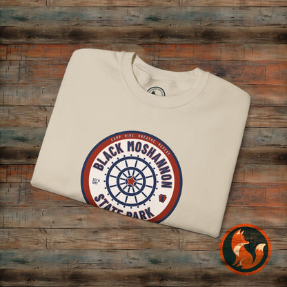 Unisex Heavy Blend™ Crewneck Sweatshirt - Vintage Black Moshanon State Park Design, Outdoor Adventure Wear, Perfect Gift for Nature [...]
