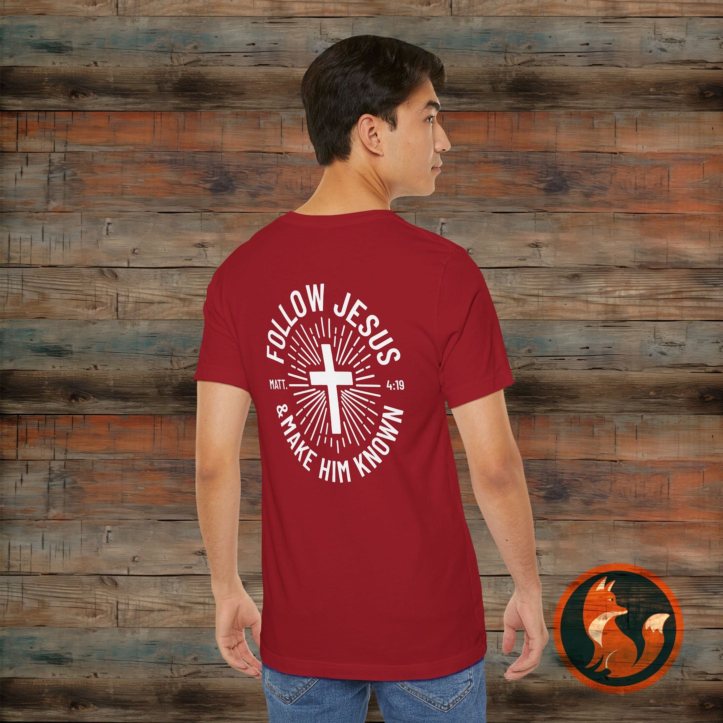 Faith-Inspired Unisex Tee - Follow Jesus Design, Christian Apparel, Inspirational Shirt, Gift for Believers, Religious Tee