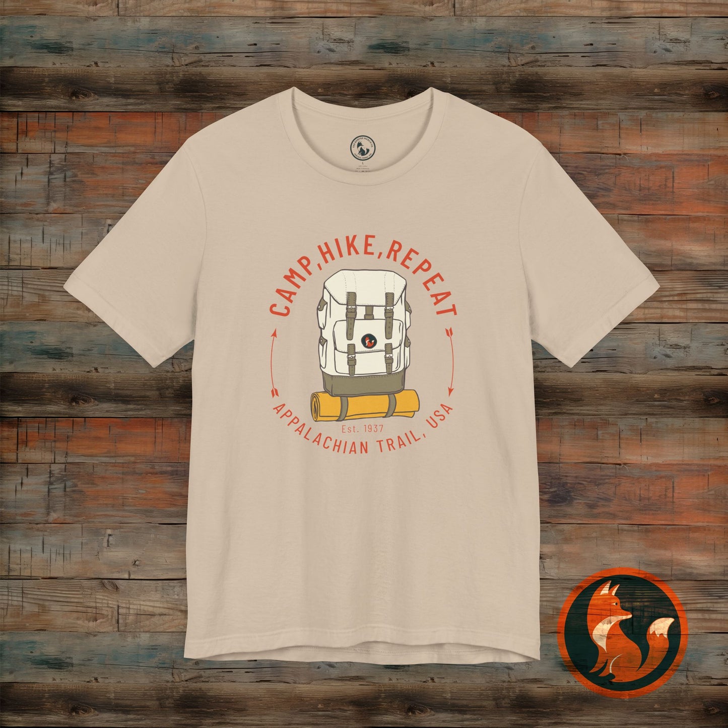 Outdoor Adventure Tee - Camp Hike Repeat, Unisex T-Shirt, Nature Lover Gift, Hiking Shirt, Summer Wardrobe Essential, Camping Apparel