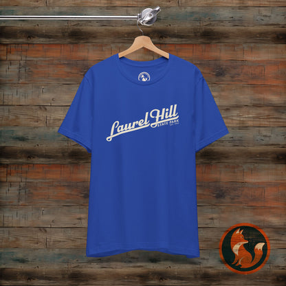 Laurel Hill State Park Tee, Unisex Green Short Sleeve Shirt for Outdoor Lovers, Nature Gift, Adventure Apparel, Hiking T-Shirt, Summer Wear