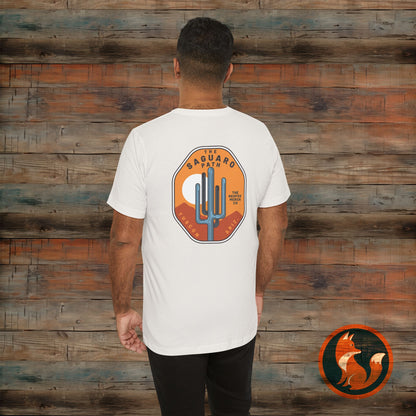 Saguaro Sunset Tee, Unisex Graphic Tee, Desert Vibes Shirt, Travel Souvenir T-Shirt, Outdoor Adventure Wear, Casual Summer Apparel