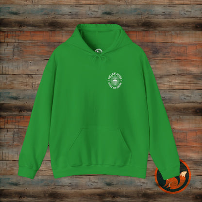 Faith-Inspired Hooded Sweatshirt - Follow Jesus Design, Unisex Cozy Pullover, Christian Apparel, Perfect Gift for Believers, Ideal for [...]