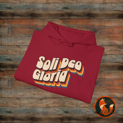 Soli Deo Gloria(Glory to God Alone) Hooded Sweatshirt, Christian Gift, Cozy Layer, Faith-Based Apparel, Unisex Hoodie, Casual Style