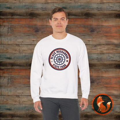 Unisex Heavy Blend™ Crewneck Sweatshirt - Vintage Black Moshanon State Park Design, Outdoor Adventure Wear, Perfect Gift for Nature [...]