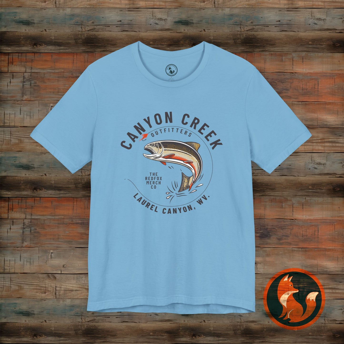 Canyon Creek Vintage Fishing Tee, Unisex Casual Shirt, Outdoor Adventure Apparel, Gift for Anglers, Nature Lover's Tee