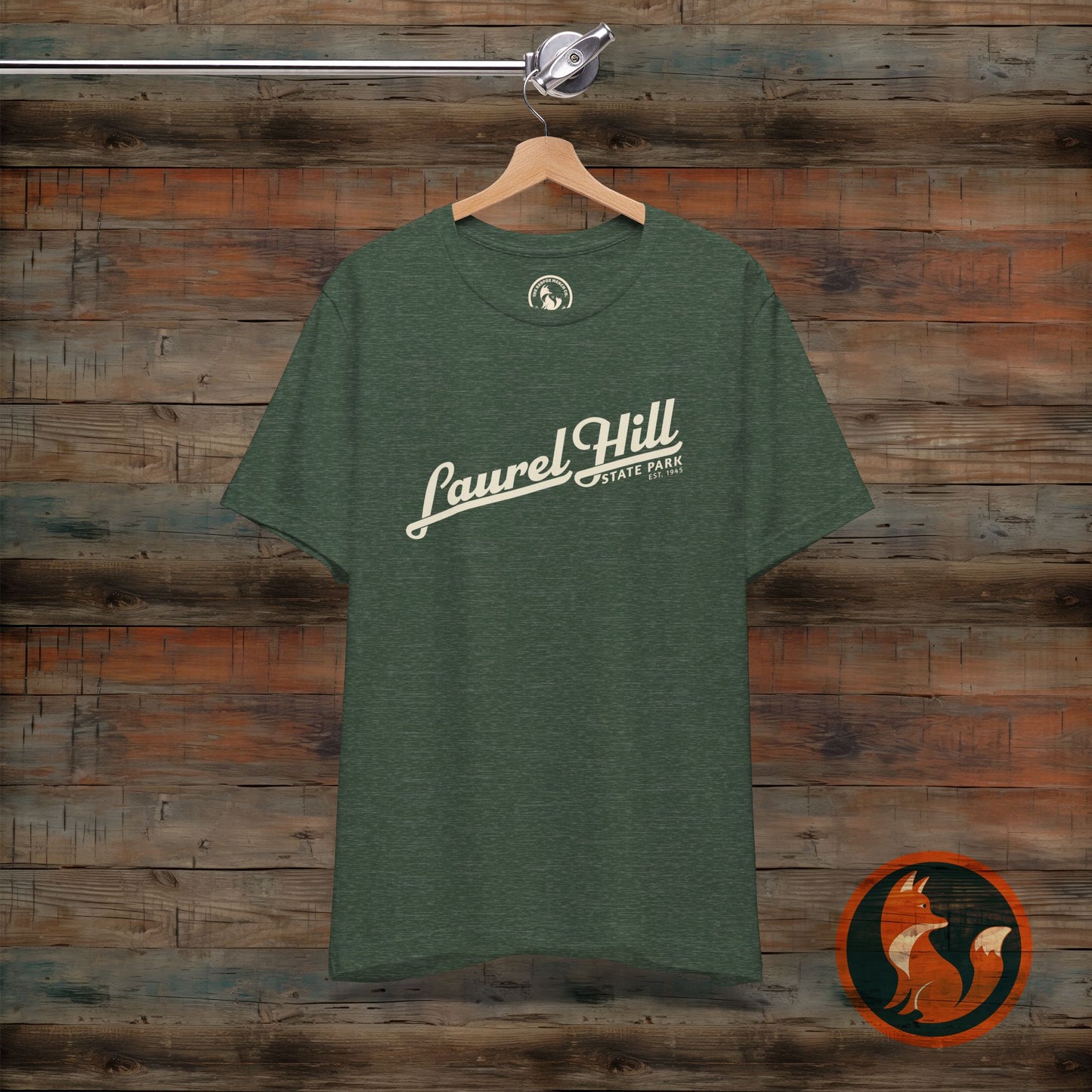 Laurel Hill State Park Tee, Unisex Green Short Sleeve Shirt for Outdoor Lovers, Nature Gift, Adventure Apparel, Hiking T-Shirt, Summer Wear