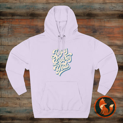 Jesus Loves You Fleece Hoodie - Perfect for Fall and Winter, Casual Wear, Comfortable Fashion, Every Day Essentials