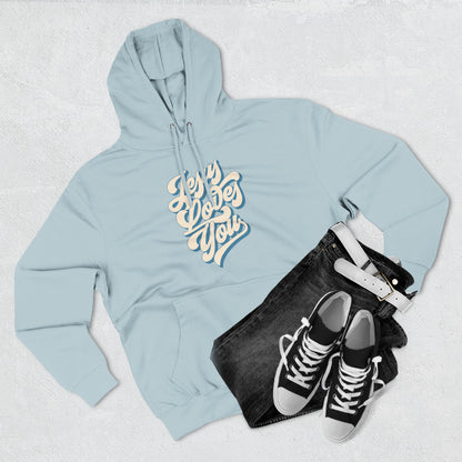 Jesus Loves You Fleece Hoodie - Perfect for Fall and Winter, Casual Wear, Comfortable Fashion, Every Day Essentials
