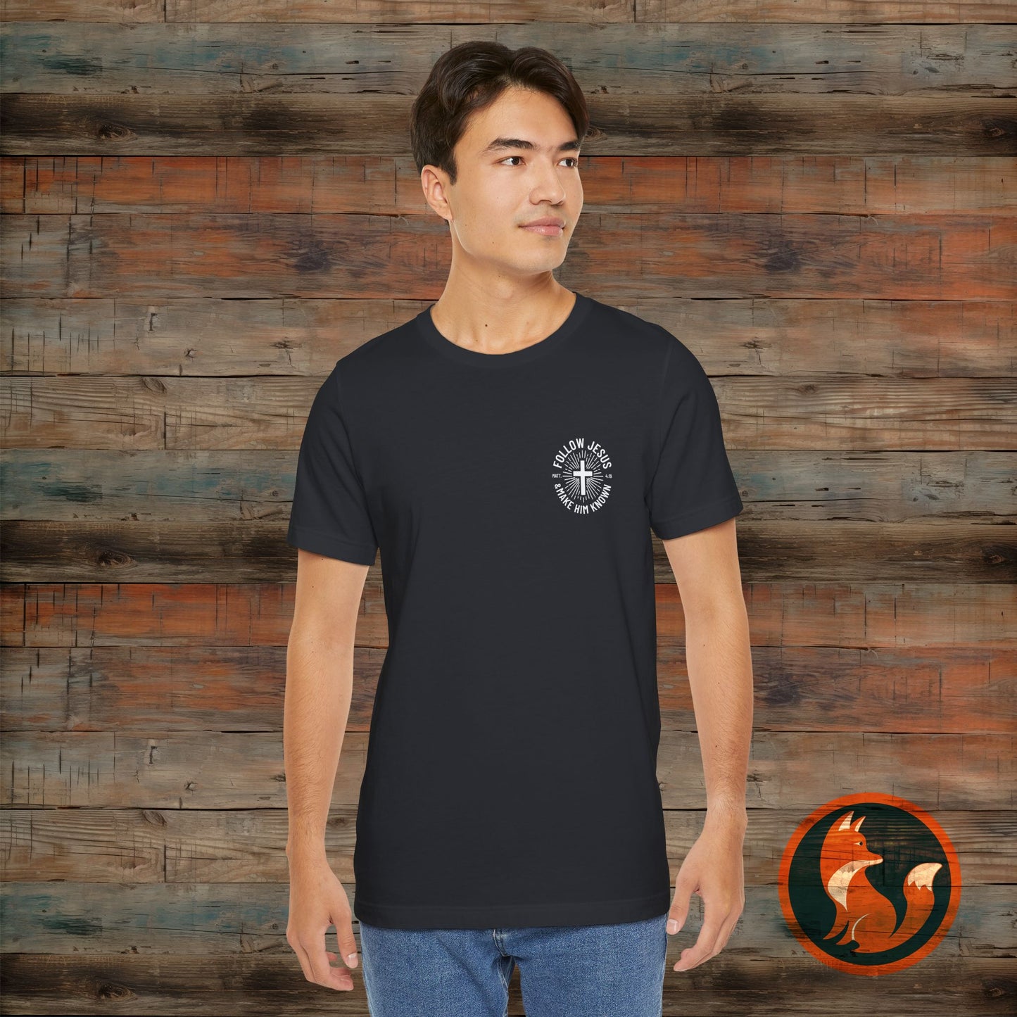 Faith-Inspired Unisex Tee - Follow Jesus Design, Christian Apparel, Inspirational Shirt, Gift for Believers, Religious Tee
