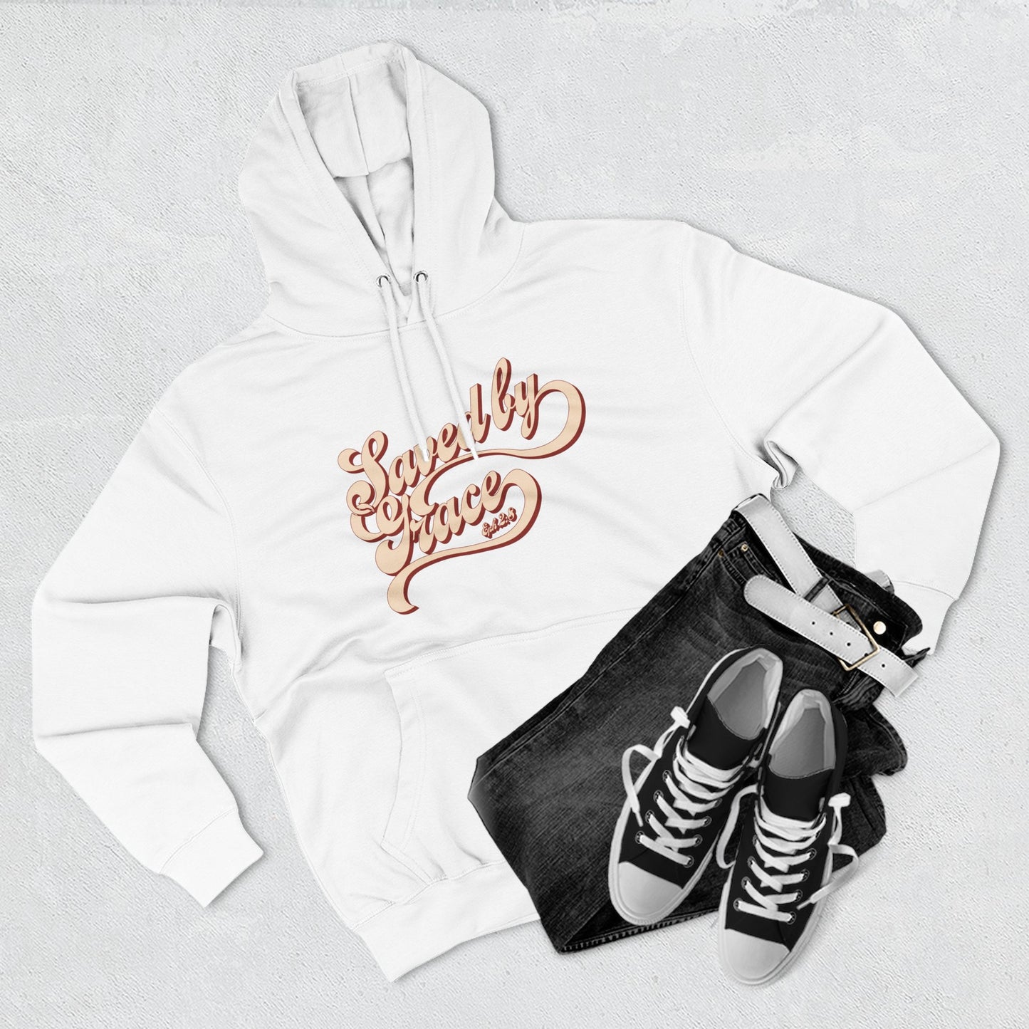 Cozy Inspirational Fleece Hoodie, Casual Wear, Gifts for Friends, Cool Weather Apparel, Relaxed Fit, Everyday Comfort