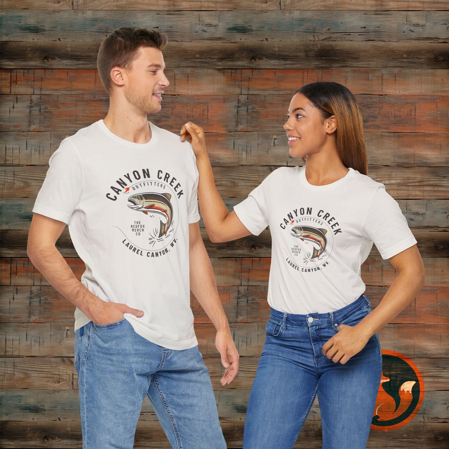 Canyon Creek Vintage Fishing Tee, Unisex Casual Shirt, Outdoor Adventure Apparel, Gift for Anglers, Nature Lover's Tee