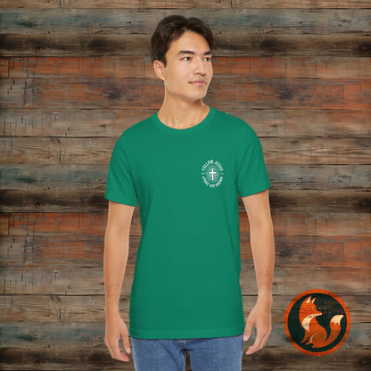 Faith-Inspired Unisex Tee - Follow Jesus Design, Christian Apparel, Inspirational Shirt, Gift for Believers, Religious Tee