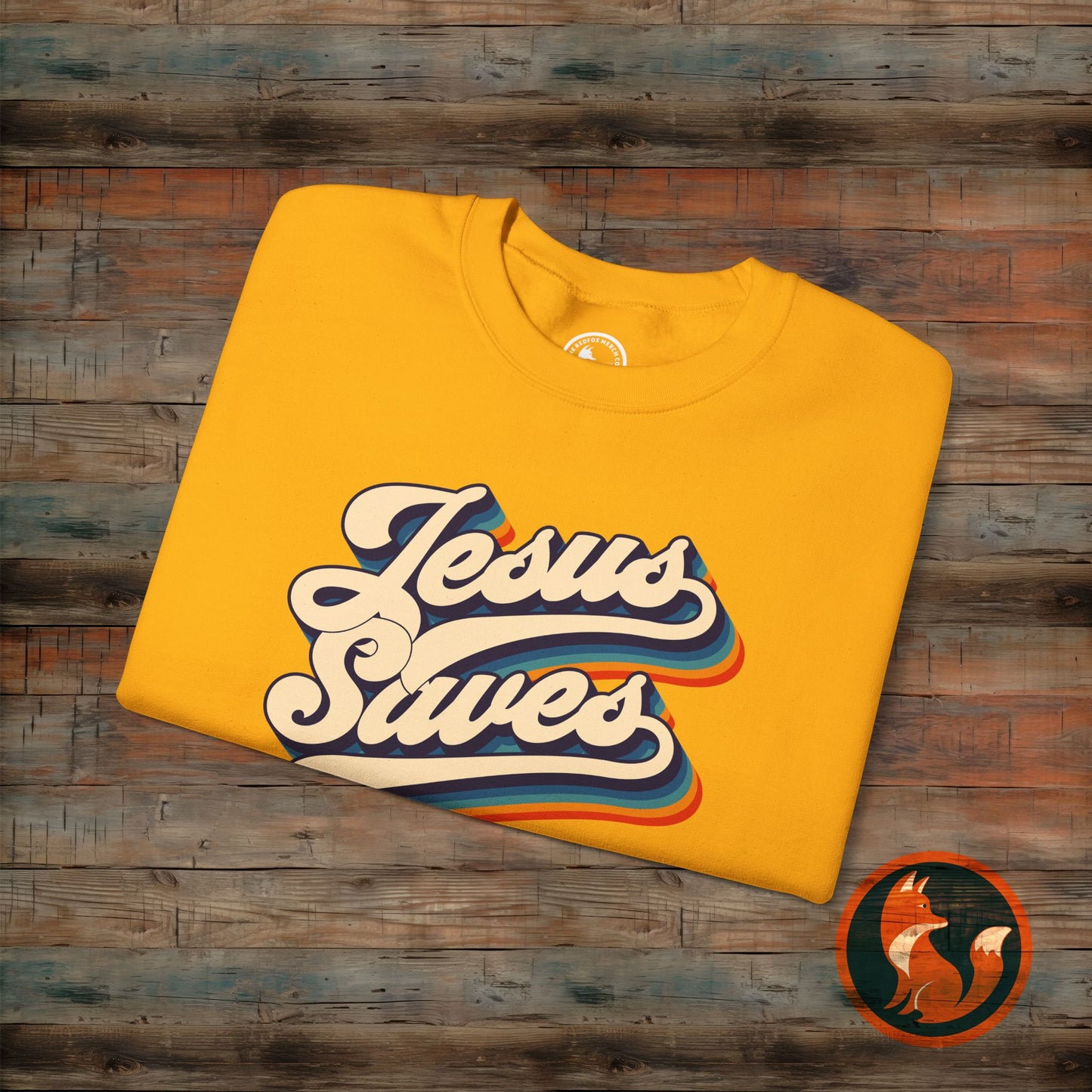 Jesus Saves Crewneck Sweatshirt | Cozy Unisex Pullover | Faith-Inspired Apparel | Perfect for Church, Gifts, Everyday Wear, Casual Style