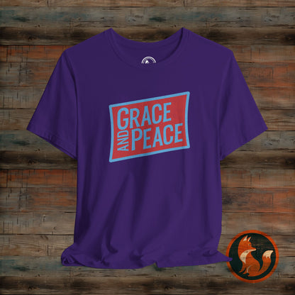 Grace and Peace Unisex Tee, Casual Wear, Everyday Style, Spiritual Gift, Faith-Based Fashion, Comfortable T-Shirt, Thoughtful Present