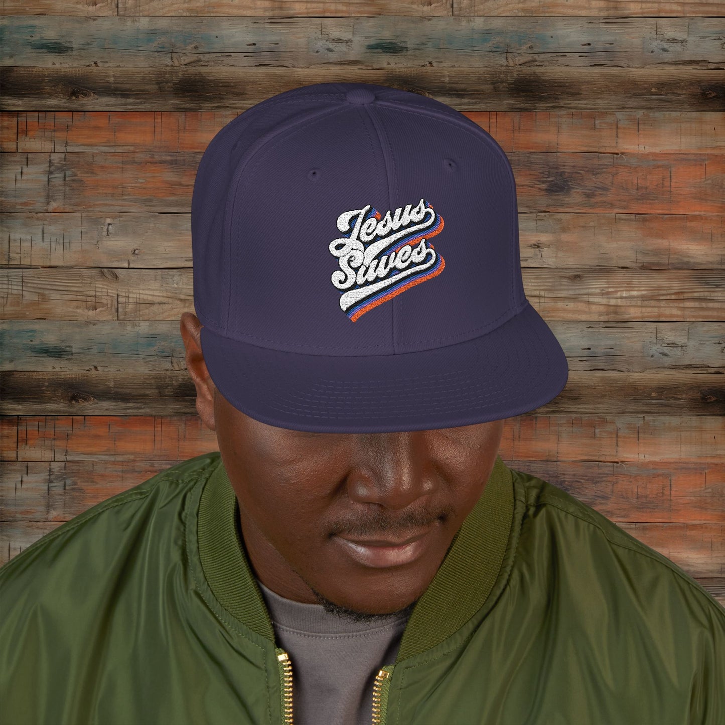 Jesus Saves Embroidered Snapback Cap - Trendy Casual Headwear for All Occasions, Gift for Him and Her, Streetwear, Summer Style, Custom Hats