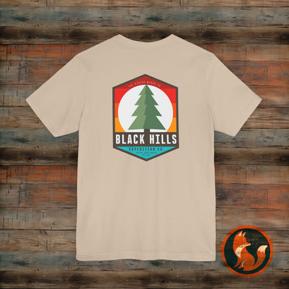 Black Hills Adventure Unisex Tee – Nature Lover's Shirt, Outdoor Exploration, Summer Vibes, Hiking Apparel, Gift for Nature Enthusiasts