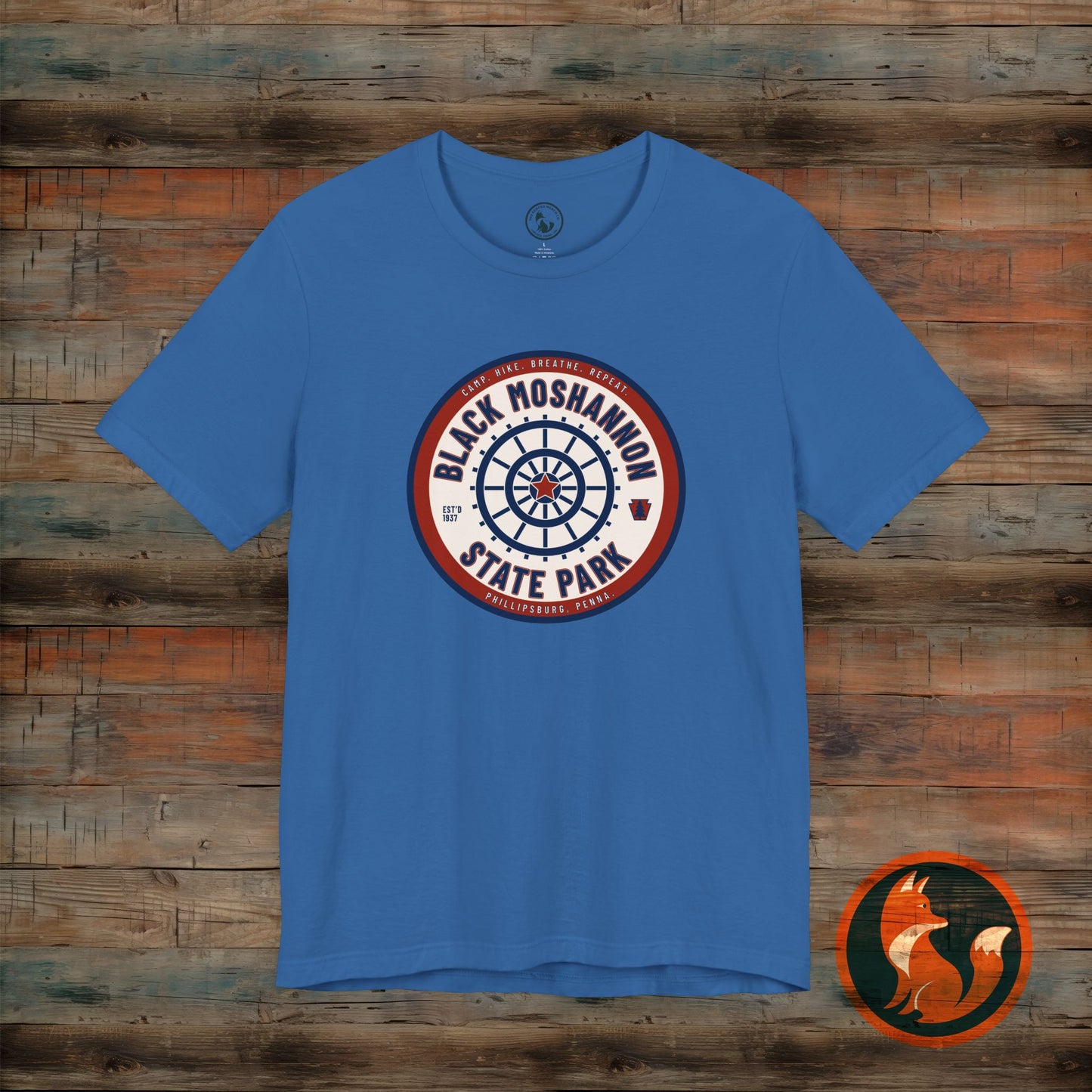 Black Moshannon State Park Tee, Unisex Nature Shirt, Outdoor Adventure Top, Camping Gift, Summer Travel Apparel