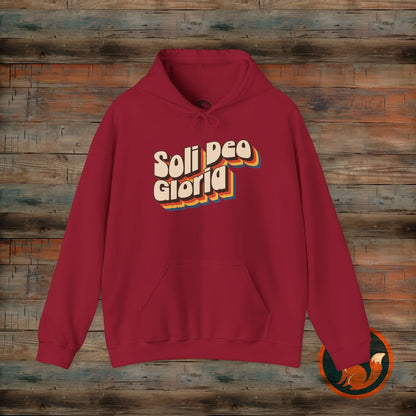 Soli Deo Gloria(Glory to God Alone) Hooded Sweatshirt, Christian Gift, Cozy Layer, Faith-Based Apparel, Unisex Hoodie, Casual Style