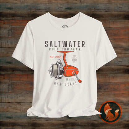 Saltwater Fishing Tee, Vintage Style Shirt, Angler Gift, Beachwear, Casual Outdoor Top, Summer Fishing Apparel