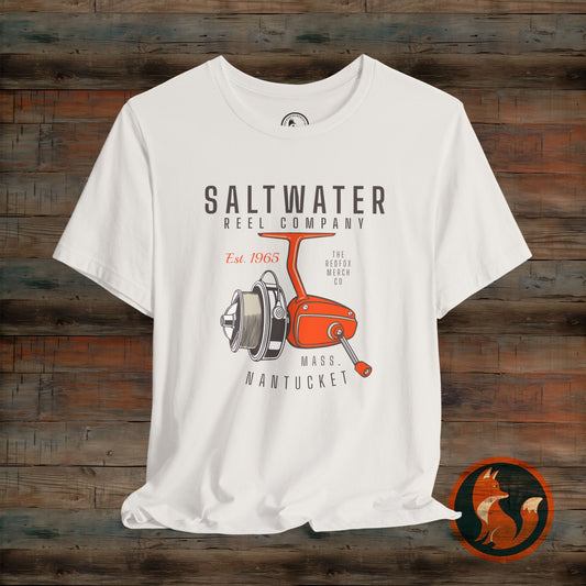 Saltwater Fishing Tee, Vintage Style Shirt, Angler Gift, Beachwear, Casual Outdoor Top, Summer Fishing Apparel