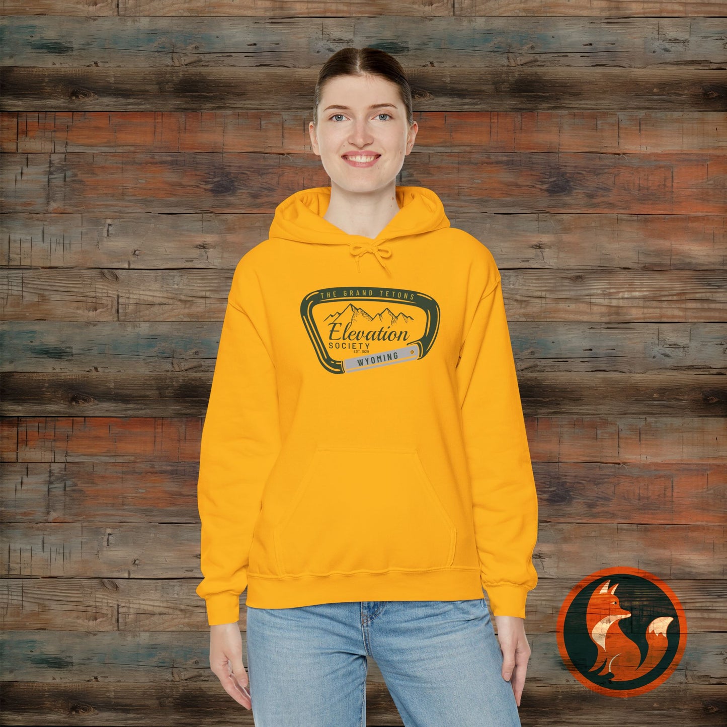 Elevation Society Hoodie, Cozy Unisex Sweatshirt for Outdoor Adventures, Perfect for Friends, Gift for Grads, Casual Wear, Travel