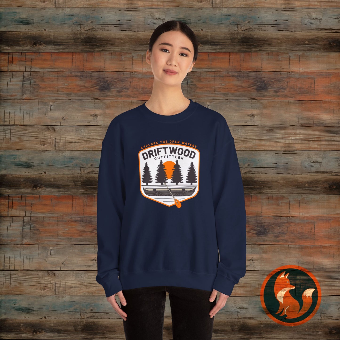 Driftwood Outfitters Crewneck Sweatshirt - Cozy Unisex Pullover for Outdoor Lovers, Perfect for Camping, Hiking, or Casual Wear, [...]